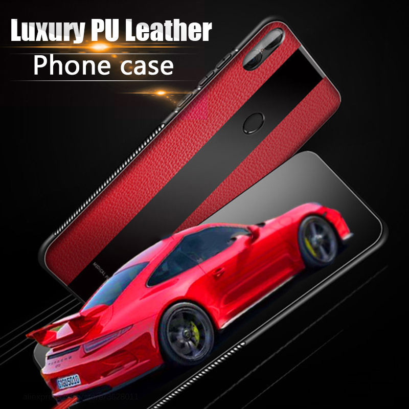 Bakeey-Luxury-Shockproof-Soft-Silicone-PU-Leather-Tempered-Glass-Protective-Case-For-Xiaomi-Mi-8--Mi-1430460-6