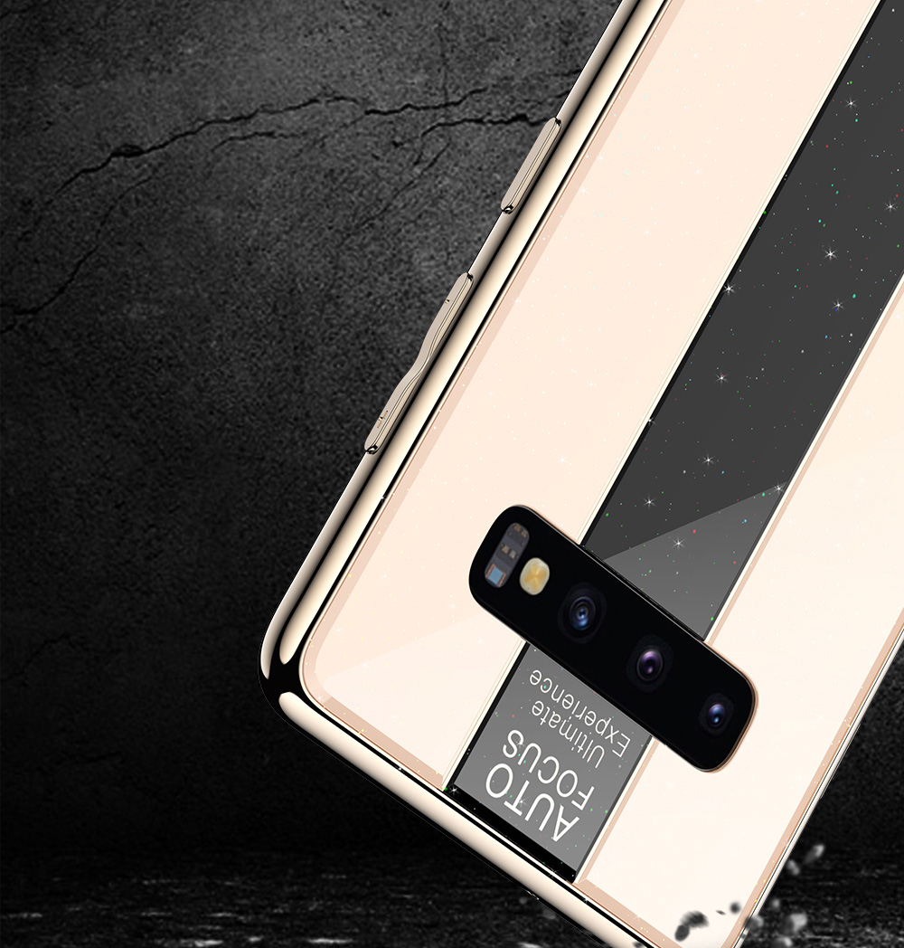 Bakeey-Luxury-Shockproof-Tempered-Glass-TPU-Bumper-Protective-Case-for-Samsung-Galaxy-S10-1537087-3