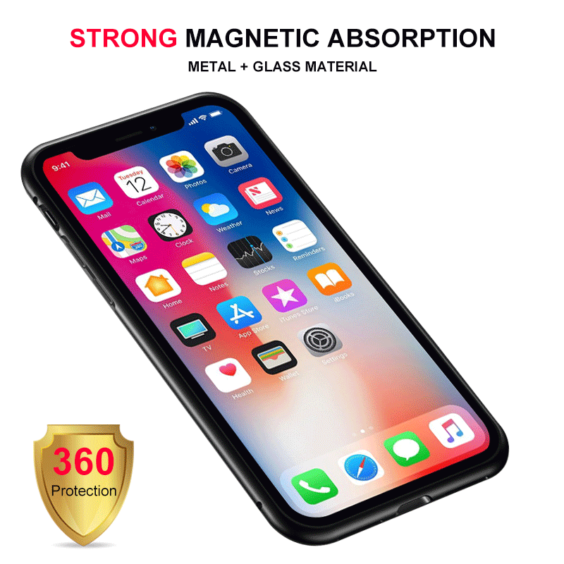 Bakeey-Magnetic-Adsorption-Metal-Singel-side-Tempered-Glass-Protective-Case-for-iPhone-11-61-inch-1571050-6