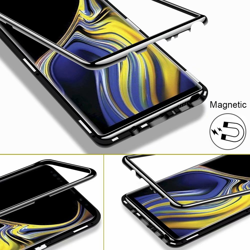 Bakeey-Magnetic-Adsorption-Tempered-Glass-Back-CoverTempered-Glass-Screen-Protector-Protective-Case--1394456-3