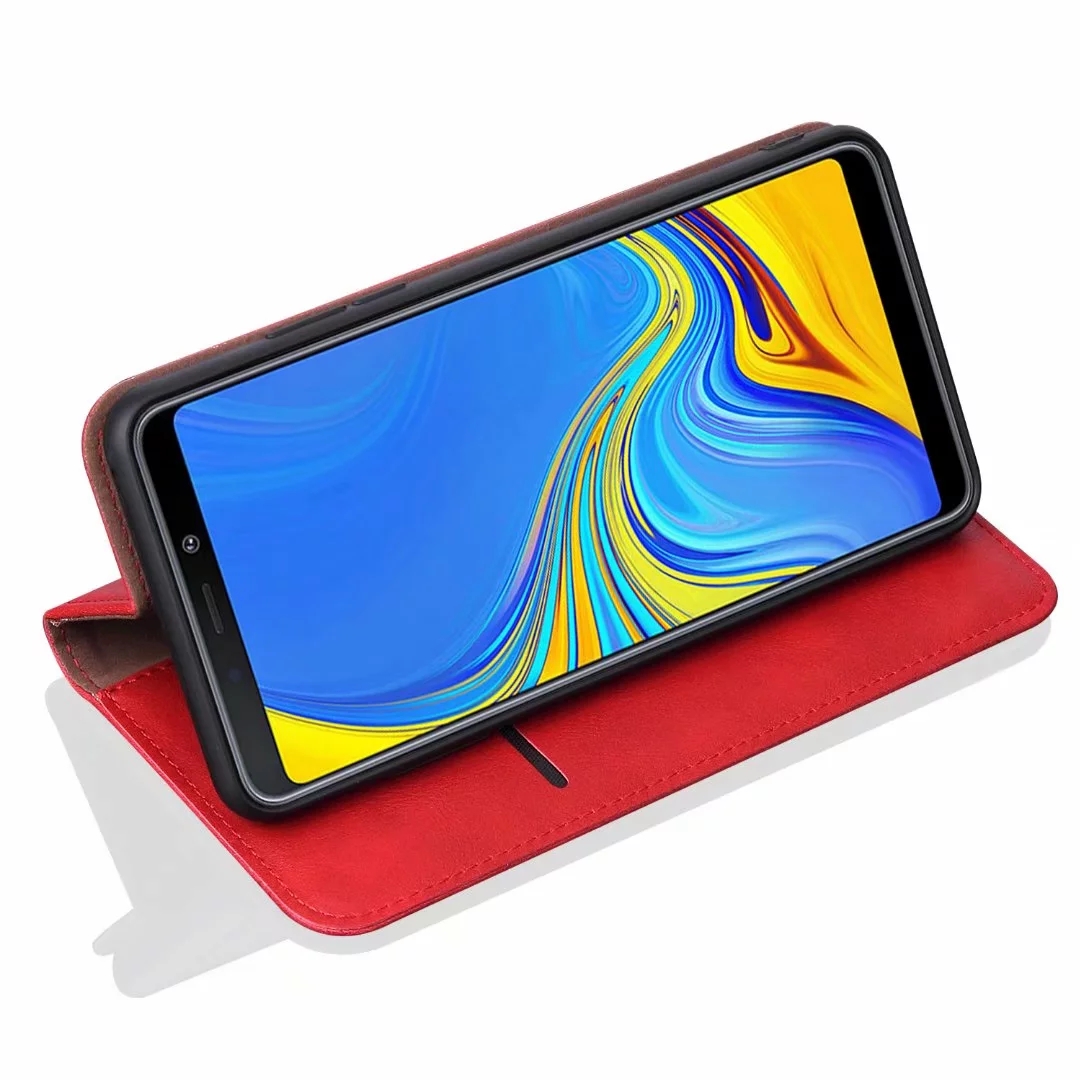 Bakeey-Magnetic-Flip-Protective-Case-For-Samsung-Galaxy-A7-2018A9-2018-Wallet-Card-Slot-Kickstand-Co-1430223-6