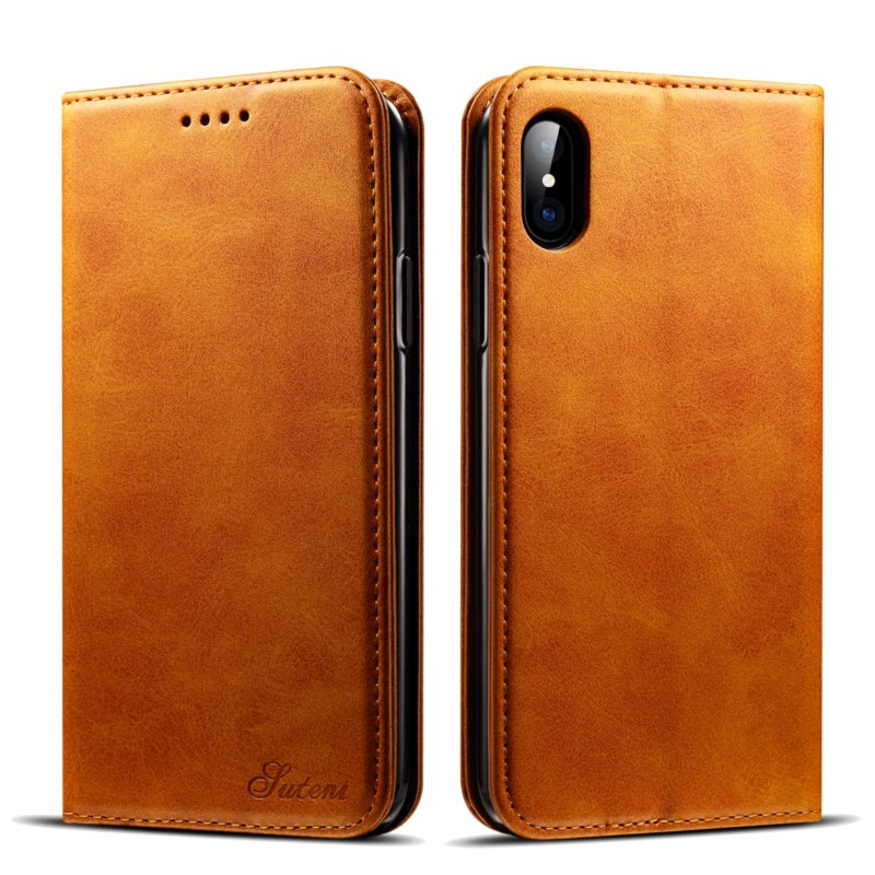 Bakeey-Magnetic-Flip-Wallet-Card-Slot-Case-For-iPhone-X-1248855-1