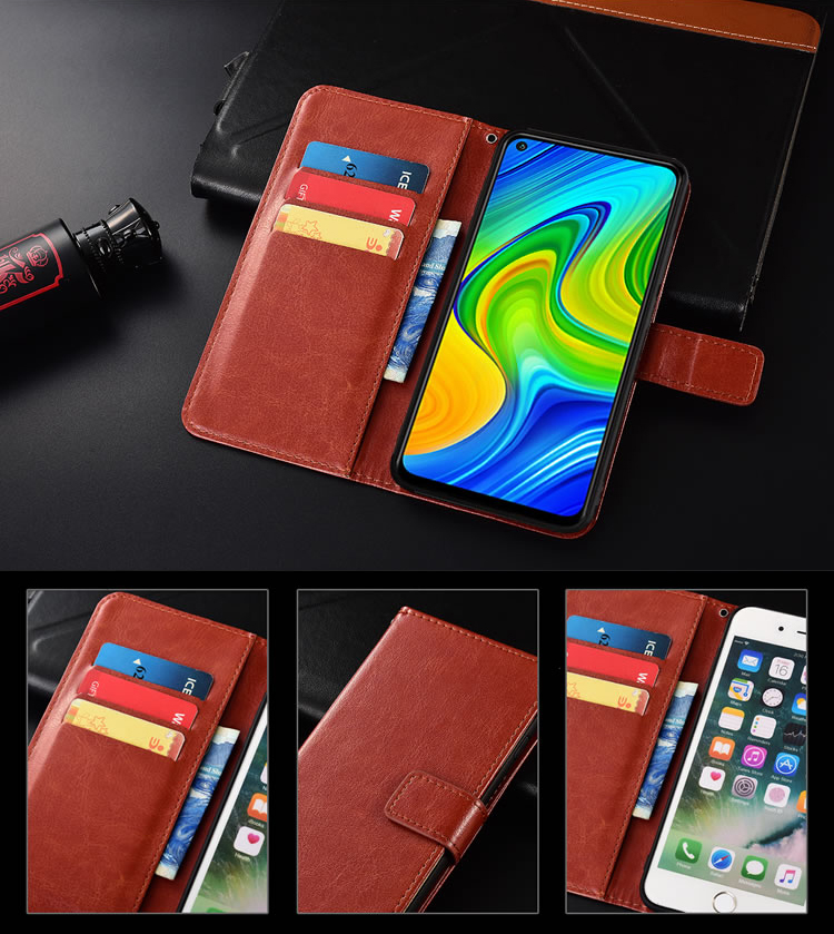 Bakeey-Magnetic-Flip-with-Multiple-Card-Slot-Foldable-Stand-PU-Leather-Shockproof-Full-Cover-Protect-1710023-3