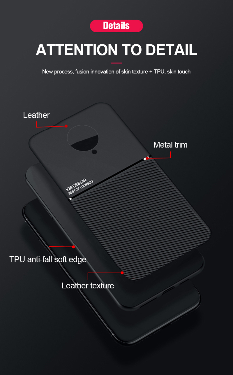 Bakeey-Magnetic-Leather-Texture-Non-slip-TPU-Shockproof-Protective-Case-Back-Cover-for-Xiaomi-Mi-10--1708392-5