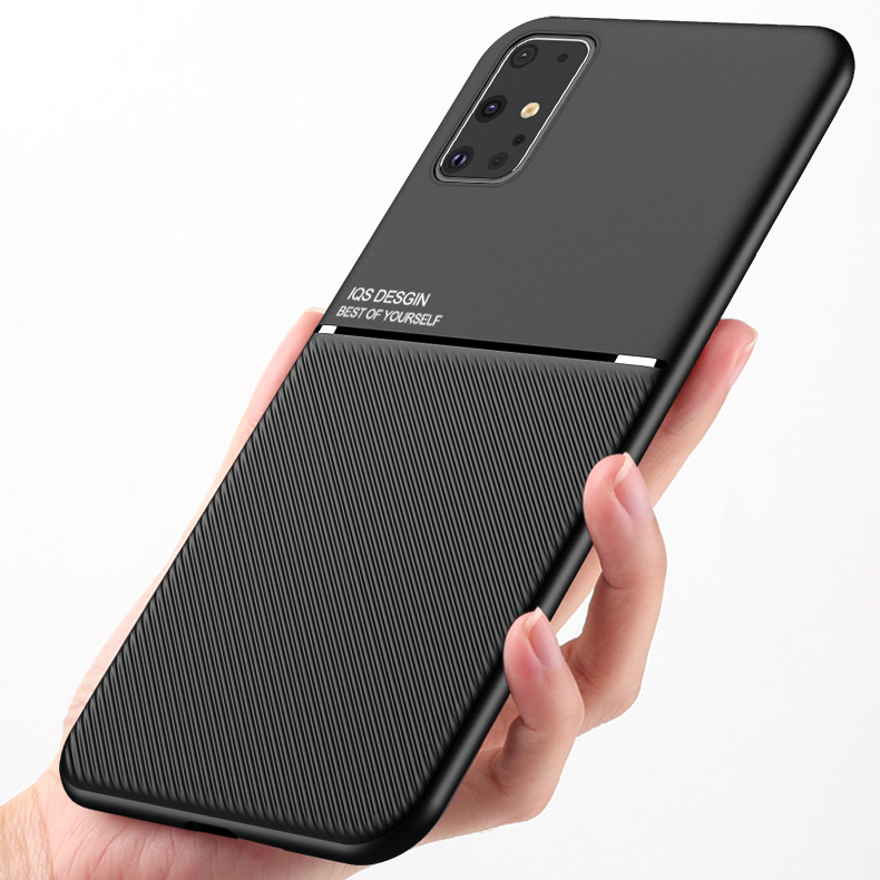 Bakeey-Magnetic-Non-slip-Leather-Texture-TPU-Shockproof-Protective-Case-for-Samsung-Galaxy-S20-Ultra-1630778-6
