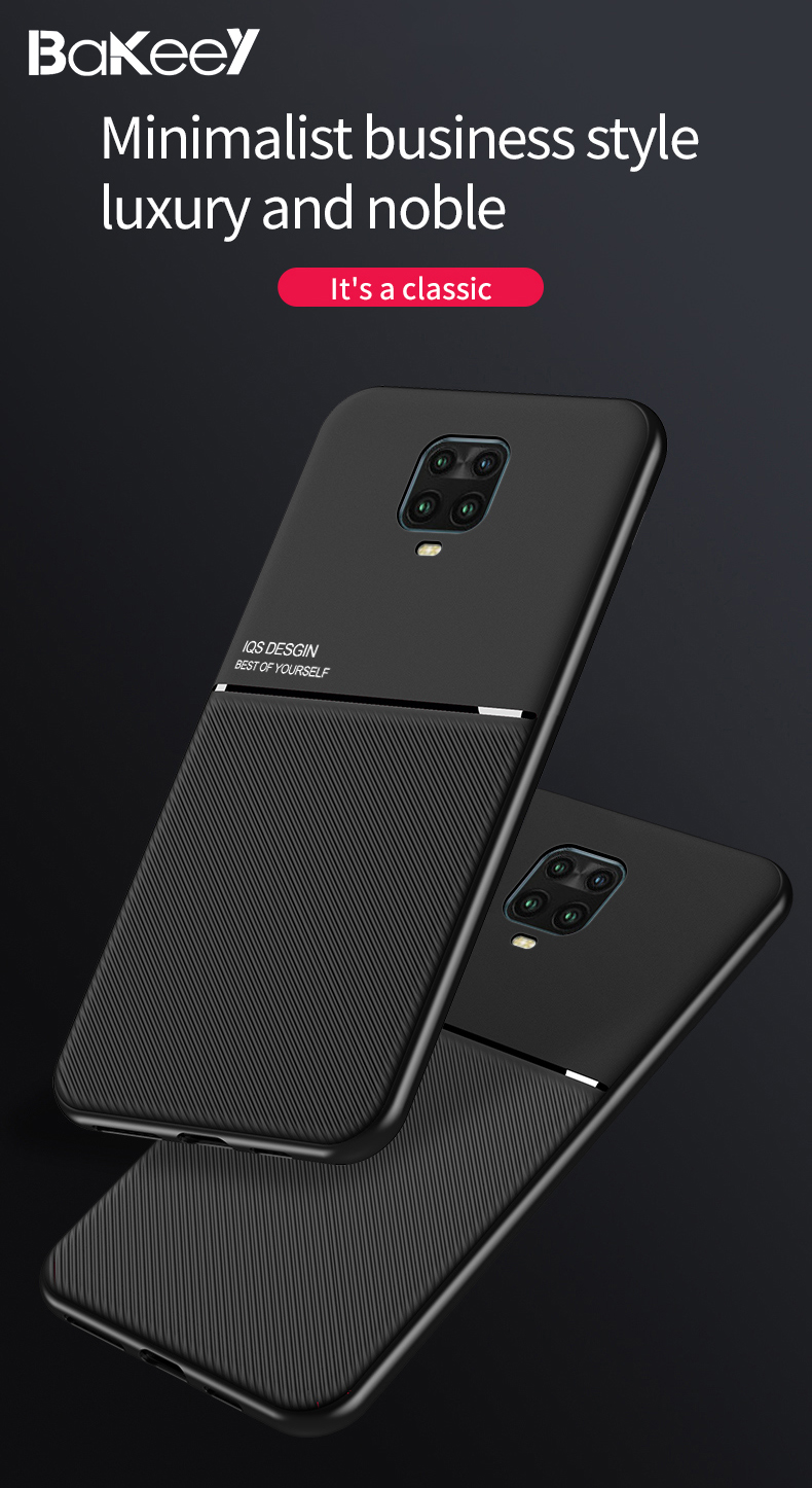 Bakeey-Magnetic-Texture-Non-slip-Leather-TPU-Shockproof-Protective-Case-for-Xiaomi-Redmi-Note-9S--Re-1676853-1