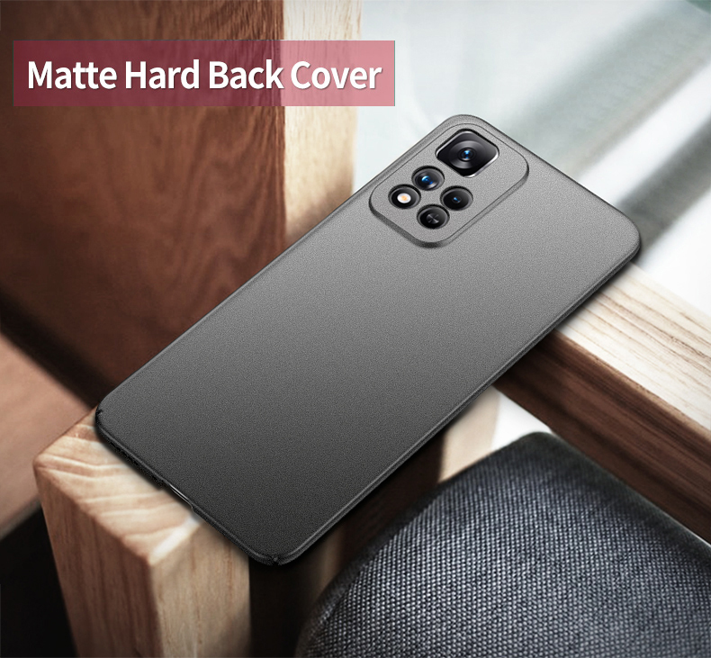 Bakeey-Matte-Protective-Case-For-Poco-M4-Pro-5G-Case-Anti-Fingerprint-Shockproof-Hard-PC-Protective--1933199-2