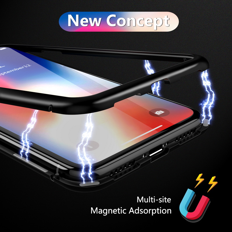 Bakeey-Metal-Magnetic-Adsorption-Flip-Tempered-Glass-Protective-Case-for-Samsung-Galaxy-A71-2019-1643580-1