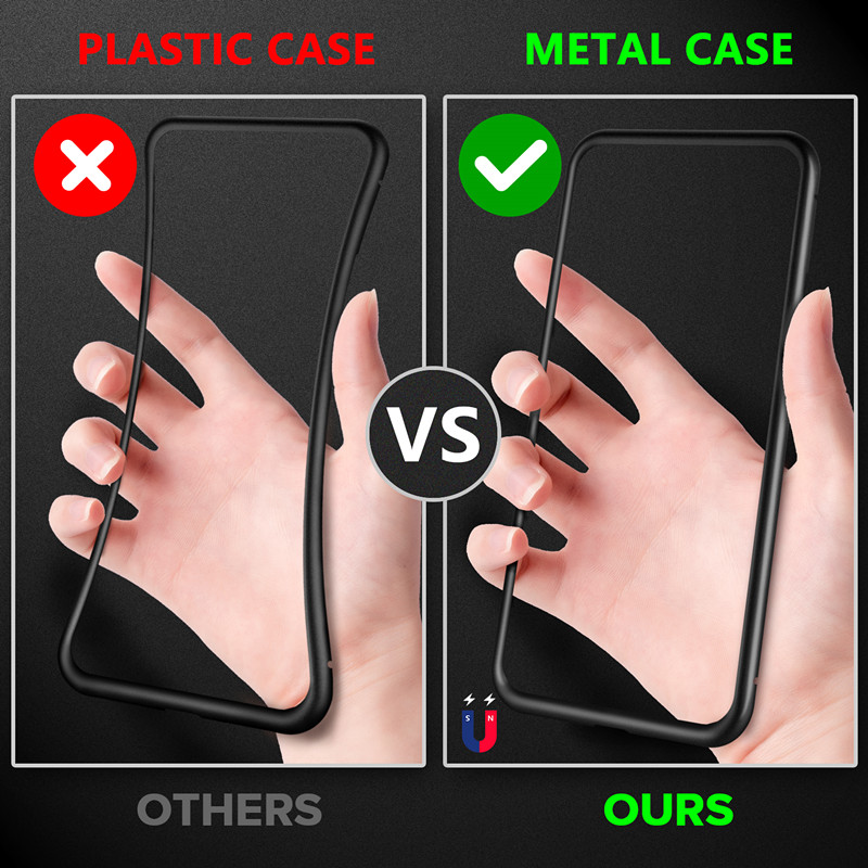 Bakeey-Metal-Magnetic-Adsorption-Flip-Tempered-Glass-Protective-Case-for-Samsung-Galaxy-A71-2019-1643580-7