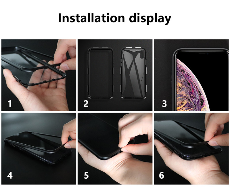 Bakeey-Metal-Magnetic-Adsorption-Flip-Tempered-Glass-Protective-Case-for-Samsung-Galaxy-A71-2019-1643580-10