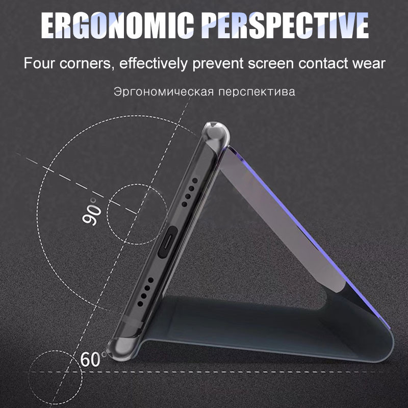 Bakeey-Mirror-View-Anti-fingerprint-Flip-Protective-Case-For-Asus-Zenfone-Max-Pro-M2-ZB631KL-1499945-2