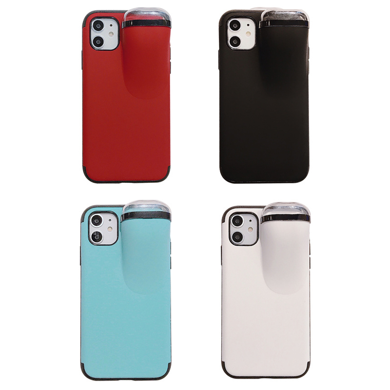 Bakeey-Multifunction-Creative-2-in-1-Anti-scratch-Shockproof-Matte-PC-Protective-Case-for-iPhone-11--1595639-2