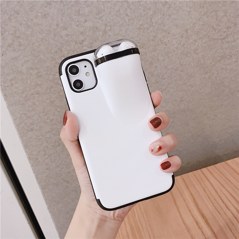 Bakeey-Multifunction-Creative-2-in-1-Anti-scratch-Shockproof-Matte-PC-Protective-Case-for-iPhone-11--1595639-4
