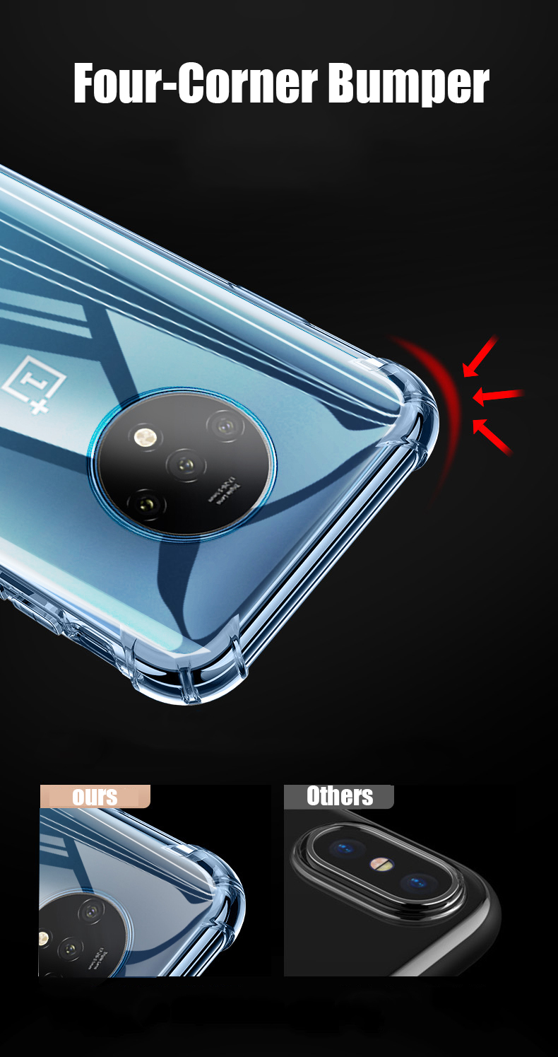 Bakeey-OnePlus-7T-Air-Bag-Bumper-Shockproof-Transparent-Soft-TPU-Protective-Case-1591918-3