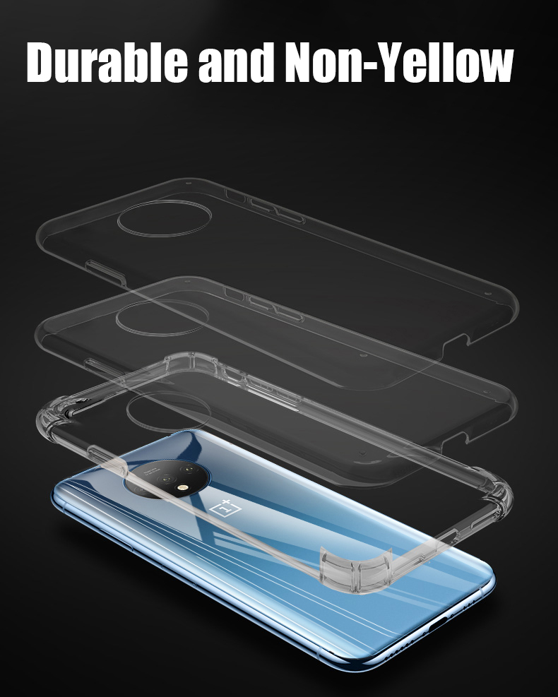 Bakeey-OnePlus-7T-Air-Bag-Bumper-Shockproof-Transparent-Soft-TPU-Protective-Case-1591918-5