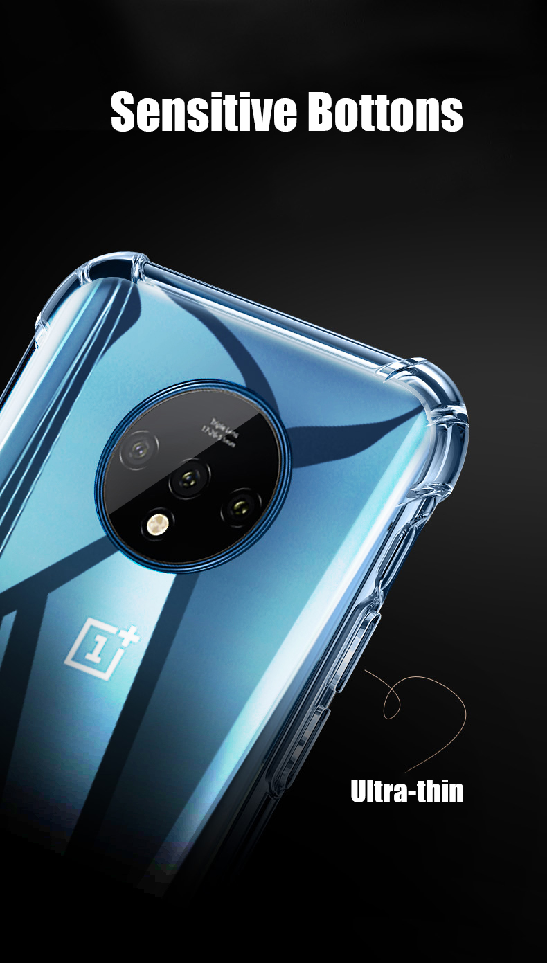 Bakeey-OnePlus-7T-Air-Bag-Bumper-Shockproof-Transparent-Soft-TPU-Protective-Case-1591918-6
