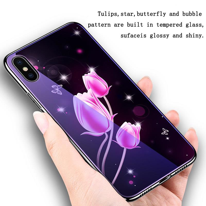 Bakeey-Plating-Blue-Ray-Tempered-Glass-Soft-TPU-Edge-Shockproof-Protective-Case-For-iPhone-X-1460715-1