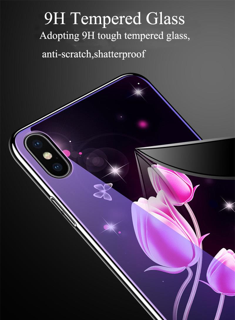 Bakeey-Plating-Blue-Ray-Tempered-Glass-Soft-TPU-Edge-Shockproof-Protective-Case-For-iPhone-X-1460715-5