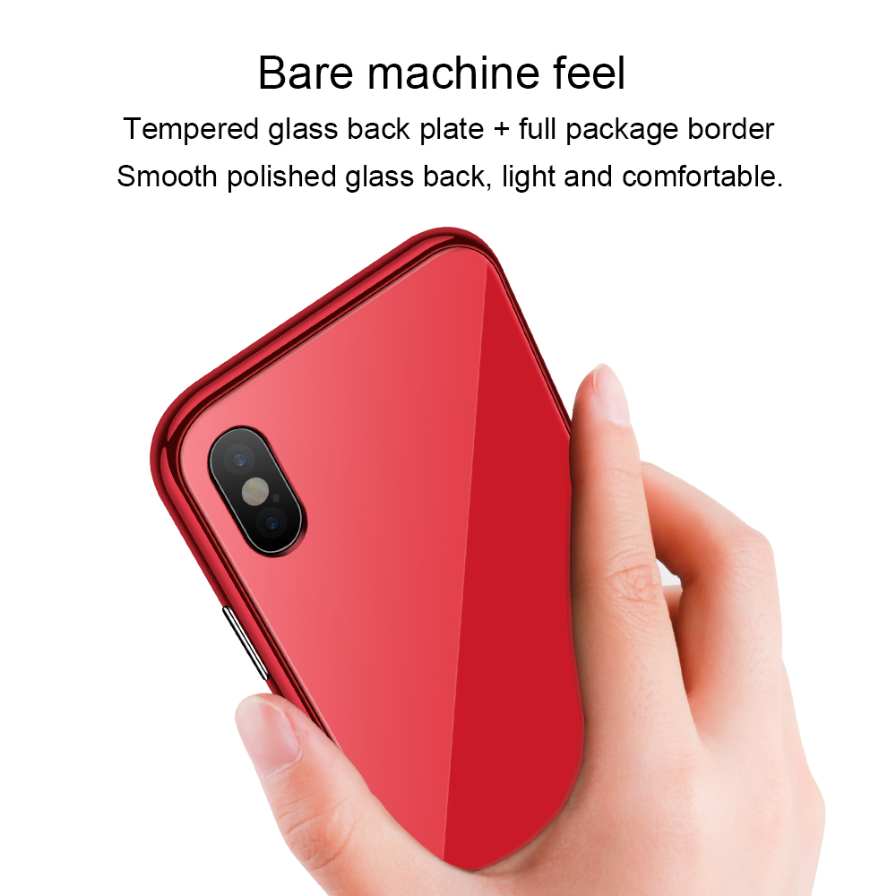 Bakeey-Plating-Magnetic-Adsorption-Full-Body-Protective-Case-with-Tempered-Glass-for-iPhone-X-1316186-7