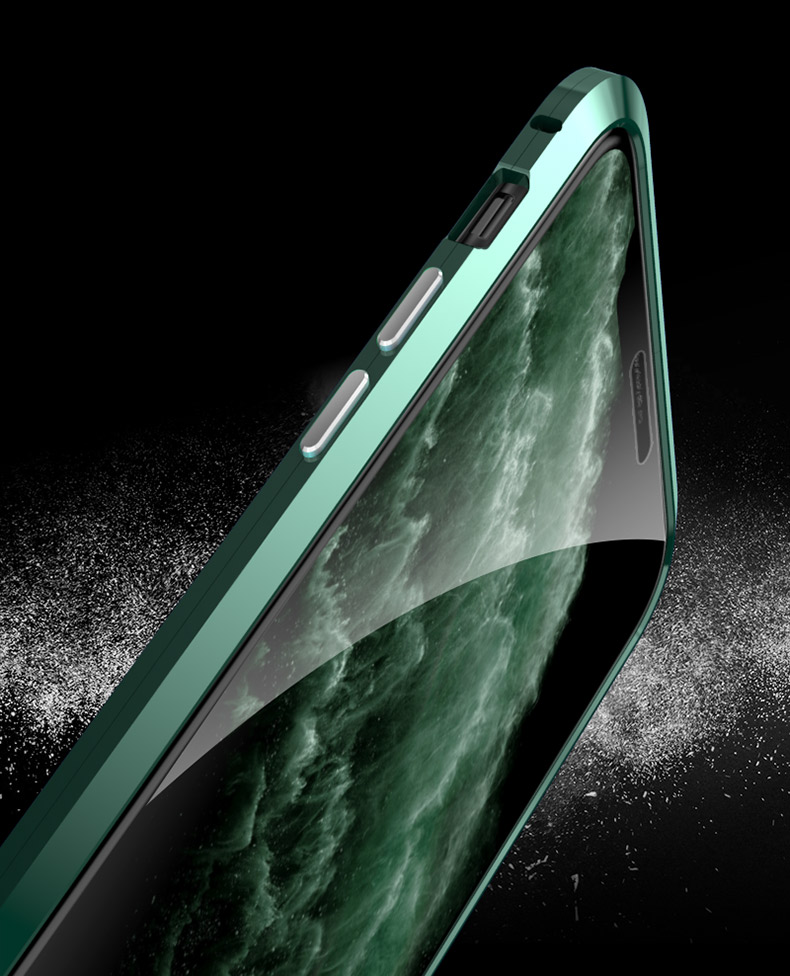 Bakeey-Plating-Magnetic-Adsorption-Metal-Double-sided-Tempered-Glass-Protective-Case-For-iPhone-11-1575138-7