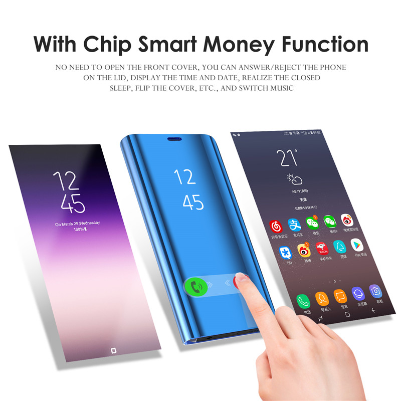 Bakeey-Plating-Mirror-Window-Shockproof-Flip-Full-Cover-Protective-Case-for-Xiaomi-Mi9-Mi-9-Lite--Xi-1575897-7