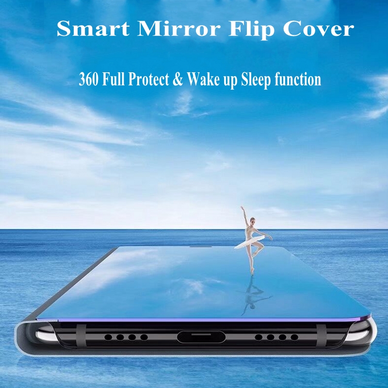Bakeey-Plating-Mirror-Window-View-Shockproof-Flip-Full-Cover-Protective-Case-for-Xiaomi-Redmi-Note-8-1576778-1