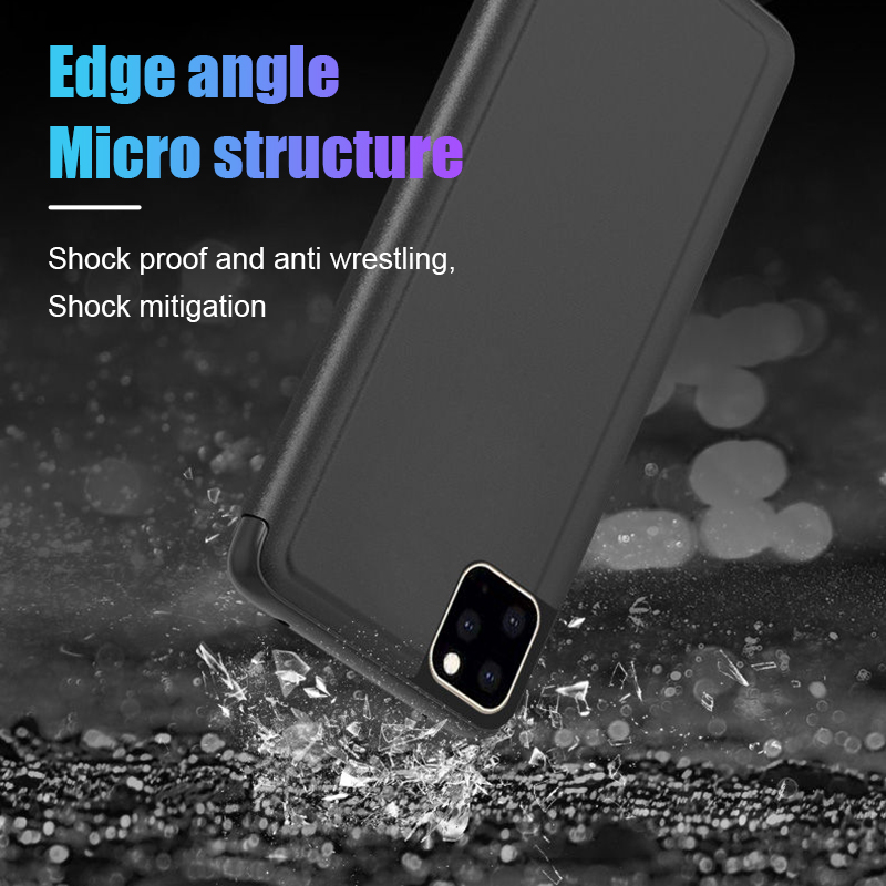 Bakeey-Plating-Mirror-Window-View-Shockproof-Flip-Full-Cover-Protective-Case-for-iPhone-11-61-Inch-1571056-3