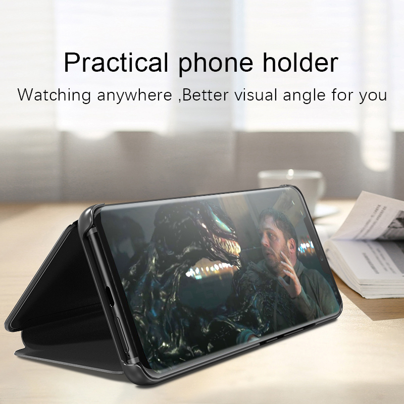 Bakeey-Plating-Mirror-Window-View-Shockproof-Flip-Full-Cover-Protective-Case-for-iPhone-11-61-Inch-1571056-5