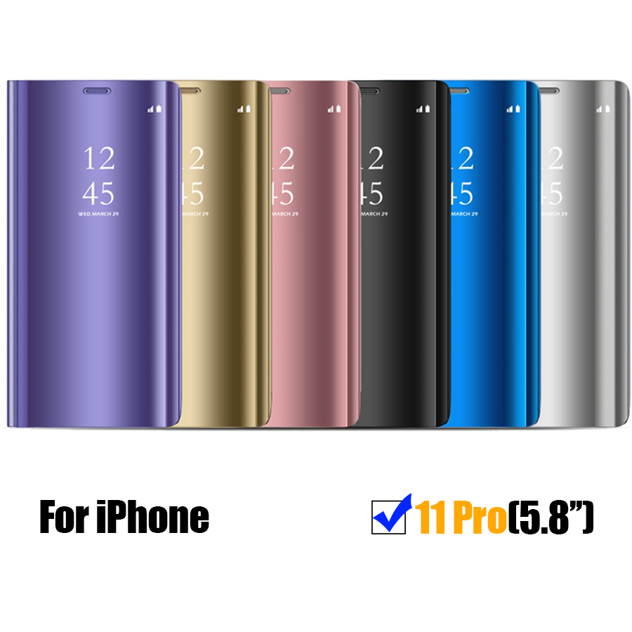 Bakeey-Plating-Mirror-Window-View-Shockproof-Flip-Full-Cover-Protective-Case-for-iPhone-11-Pro-58-In-1571052-12