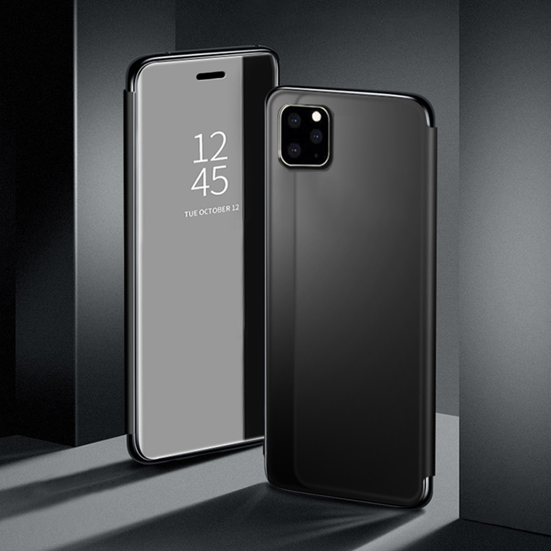 Bakeey-Plating-Mirror-Window-View-Shockproof-Flip-Full-Cover-Protective-Case-for-iPhone-11-Pro-Max-6-1571055-1