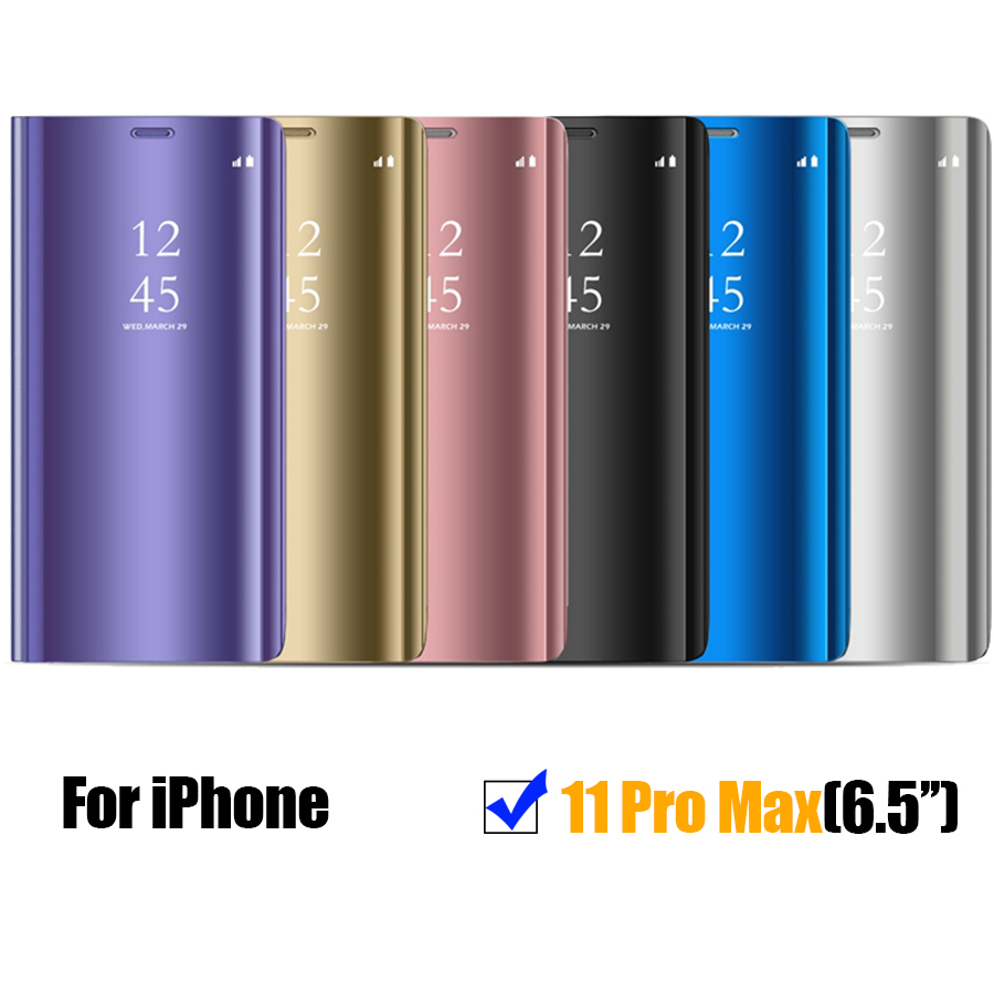 Bakeey-Plating-Mirror-Window-View-Shockproof-Flip-Full-Cover-Protective-Case-for-iPhone-11-Pro-Max-6-1571055-12
