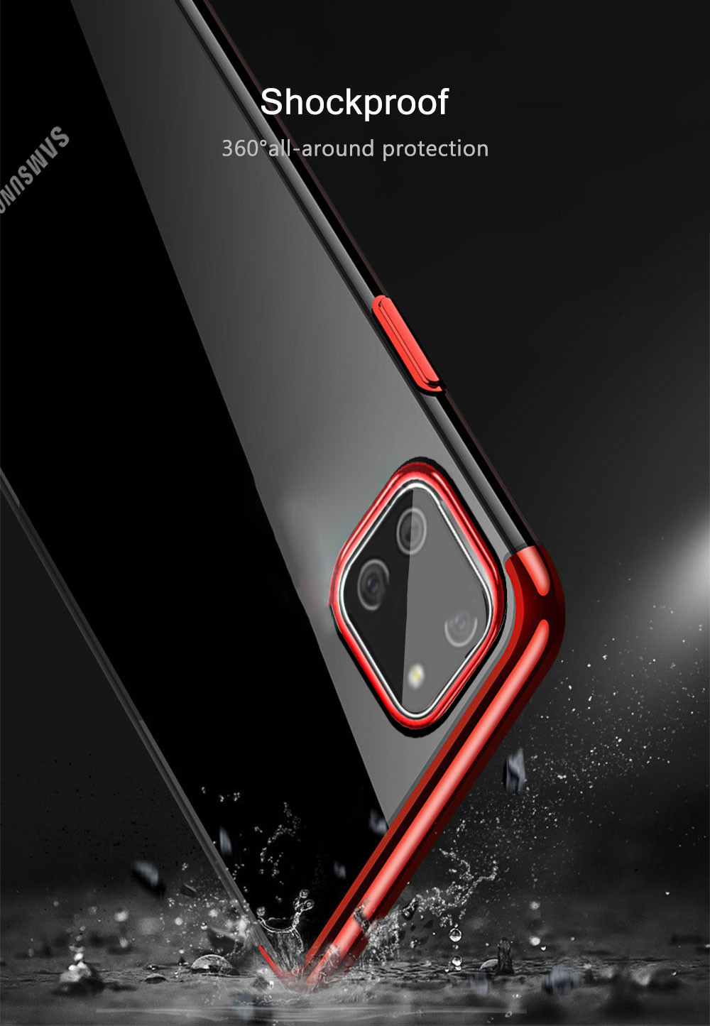 Bakeey-Plating-Shockproof-Transparent-Soft-TPU-Protective-Case-for-Samsung-Galaxy-Note-10-Lite--Gala-1686652-6