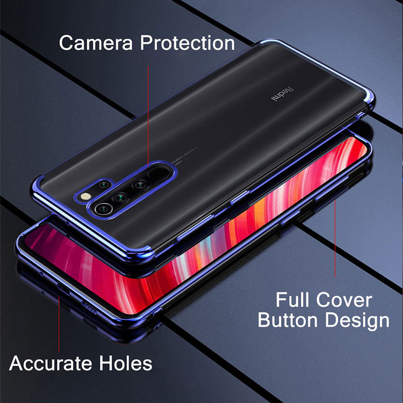 Bakeey-Plating-Shockproof-Transparent-Soft-TPU-Protective-Case-for-Xiaomi-Redmi-Note-8-pro-1575450-8