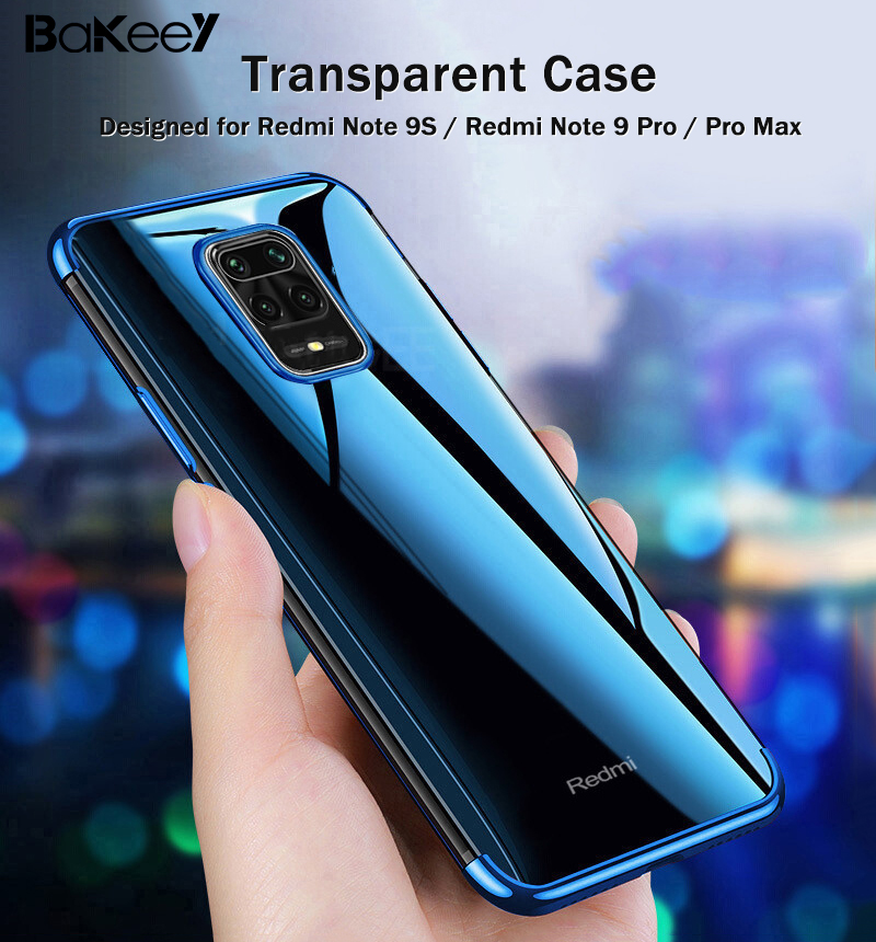 Bakeey-Plating-Shockproof-Transparent-Soft-TPU-Protective-Case-for-Xiaomi-Redmi-Note-9S--Redmi-Note--1667892-1