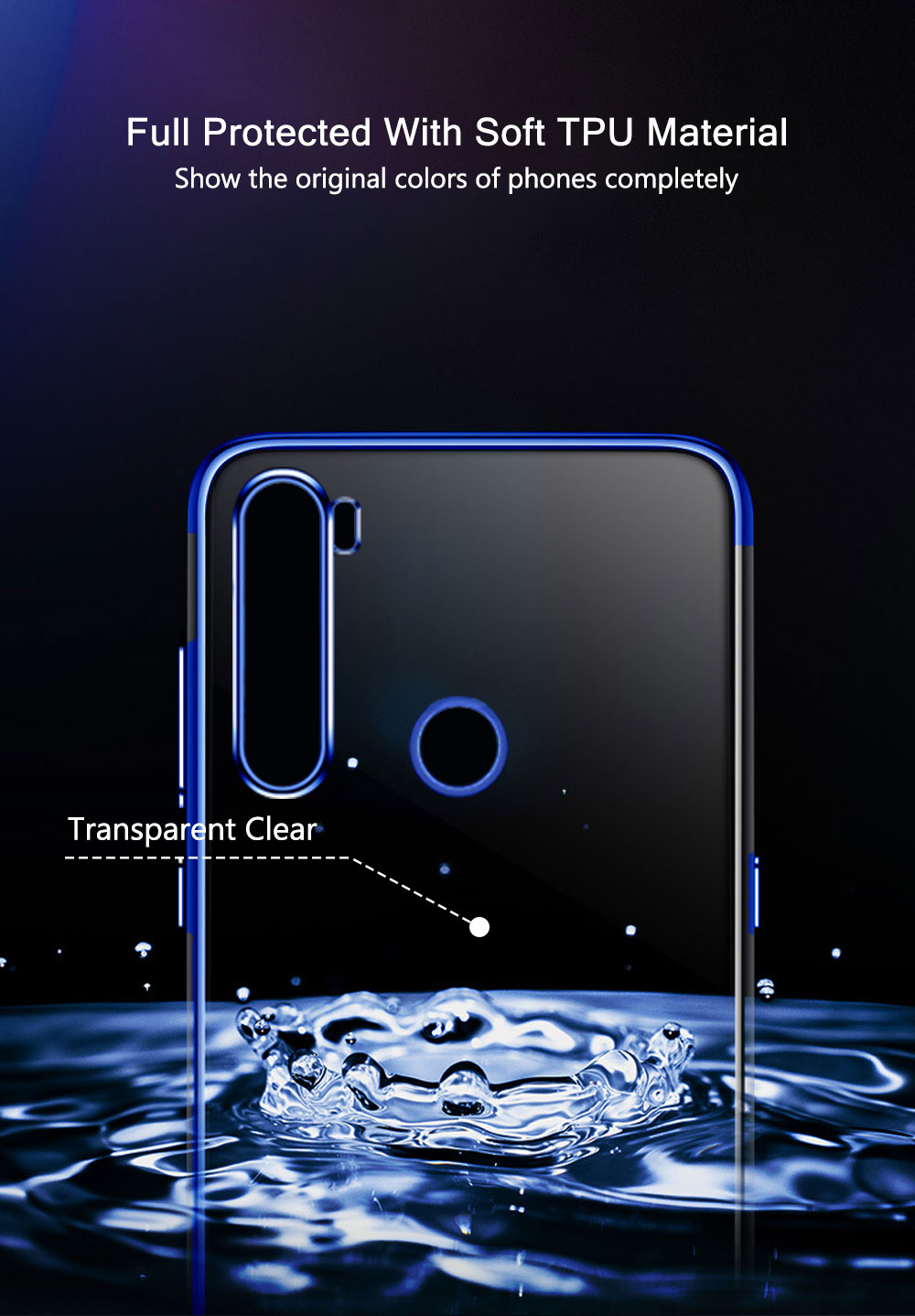 Bakeey-Plating-Shockproof-Transparent-Ultra-thin-Soft-TPU-Protective-Case-for-Xiaomi-Redmi-Note-8-20-1586223-3