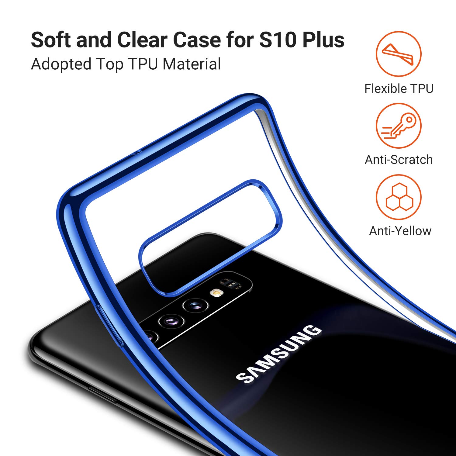 Bakeey-Plating-Transparent-Protective-Case-For-Samsung-Galaxy-S10eS10S10-Plus-Clear-Soft-TPU-Back-Co-1434412-2
