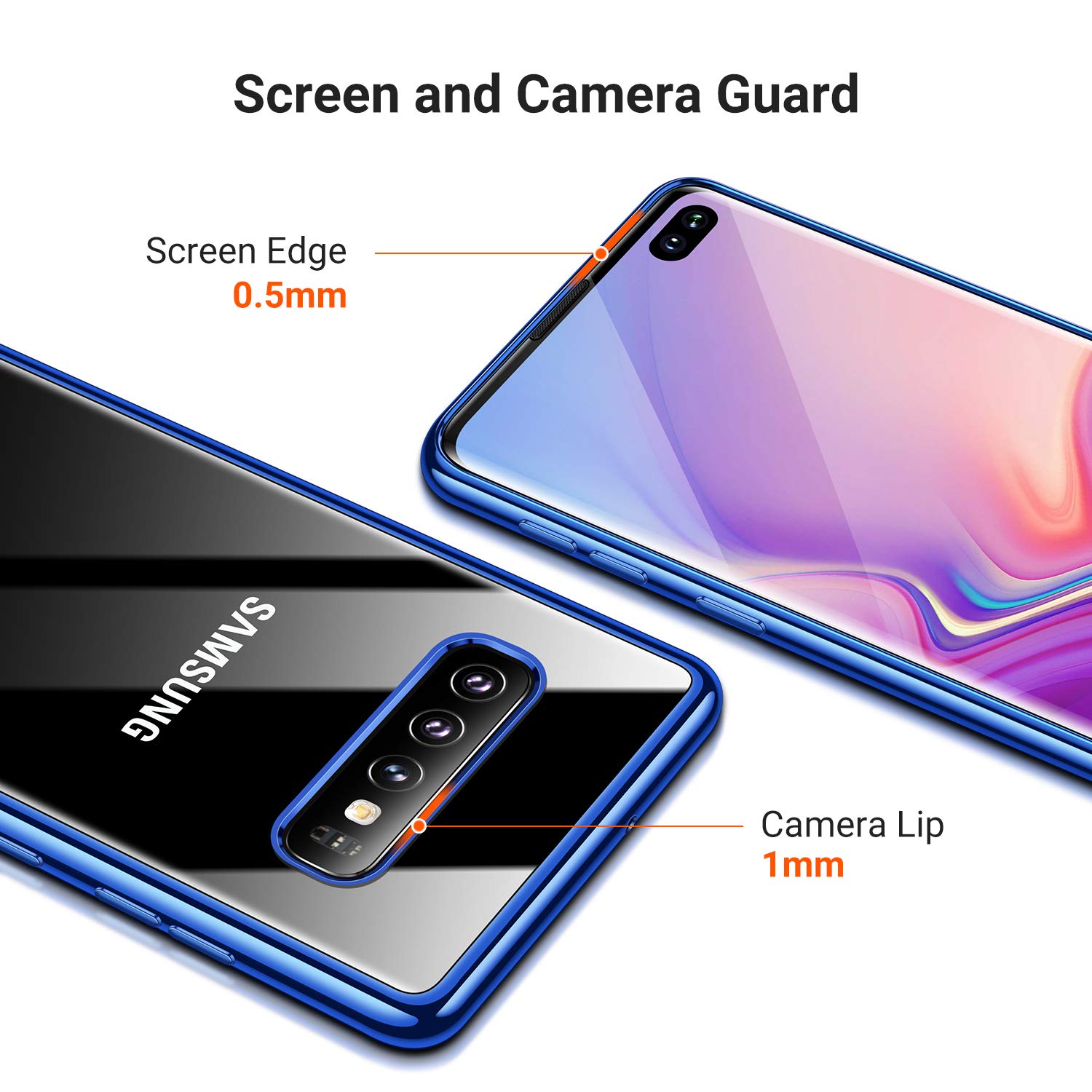 Bakeey-Plating-Transparent-Protective-Case-For-Samsung-Galaxy-S10eS10S10-Plus-Clear-Soft-TPU-Back-Co-1434412-3