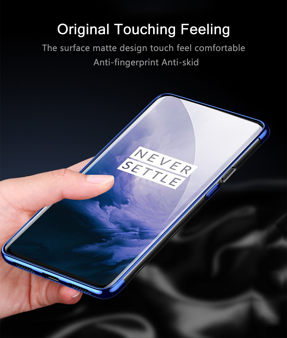 Bakeey-Plating-Transparent-Shockproof-Soft-TPU-Back-Cover-Protective-Case-for-OnePlus-7-PRO-1524275-2