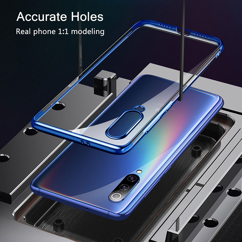 Bakeey-Plating-Transparent-Shockproof-Soft-TPU-Back-Cover-Protective-Case-for-Xiaomi-Mi-9-SE-Non-ori-1466435-4