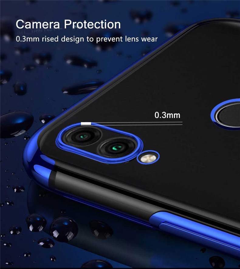 Bakeey-Plating-Transparent-Shockproof-Soft-TPU-Back-Cover-Protective-Case-for-Xiaomi-Mi-Play-Non-ori-1474468-5