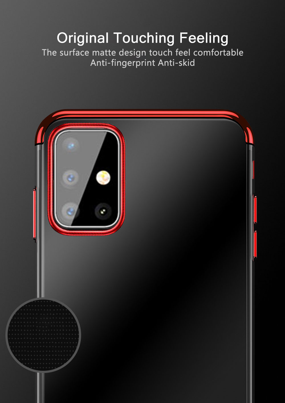 Bakeey-Plating-Ultra-thin-Transparent-Soft-TPU-Shockproof-Protective-Case-for-Samsung-Galaxy-A51-201-1628061-6