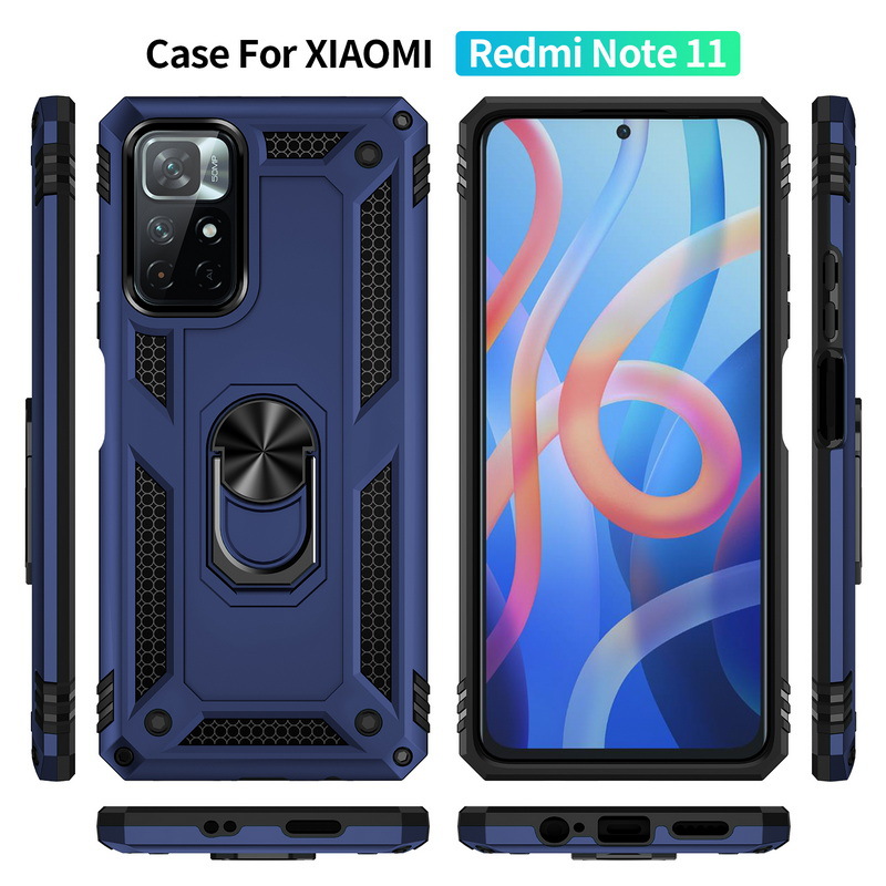 Bakeey-Protective-Case-Bumper-Cover-For-Poco-M4-Pro-5G-TPU--PC-Shock-Resistant-Phone-Case-With-Adjus-1931867-1