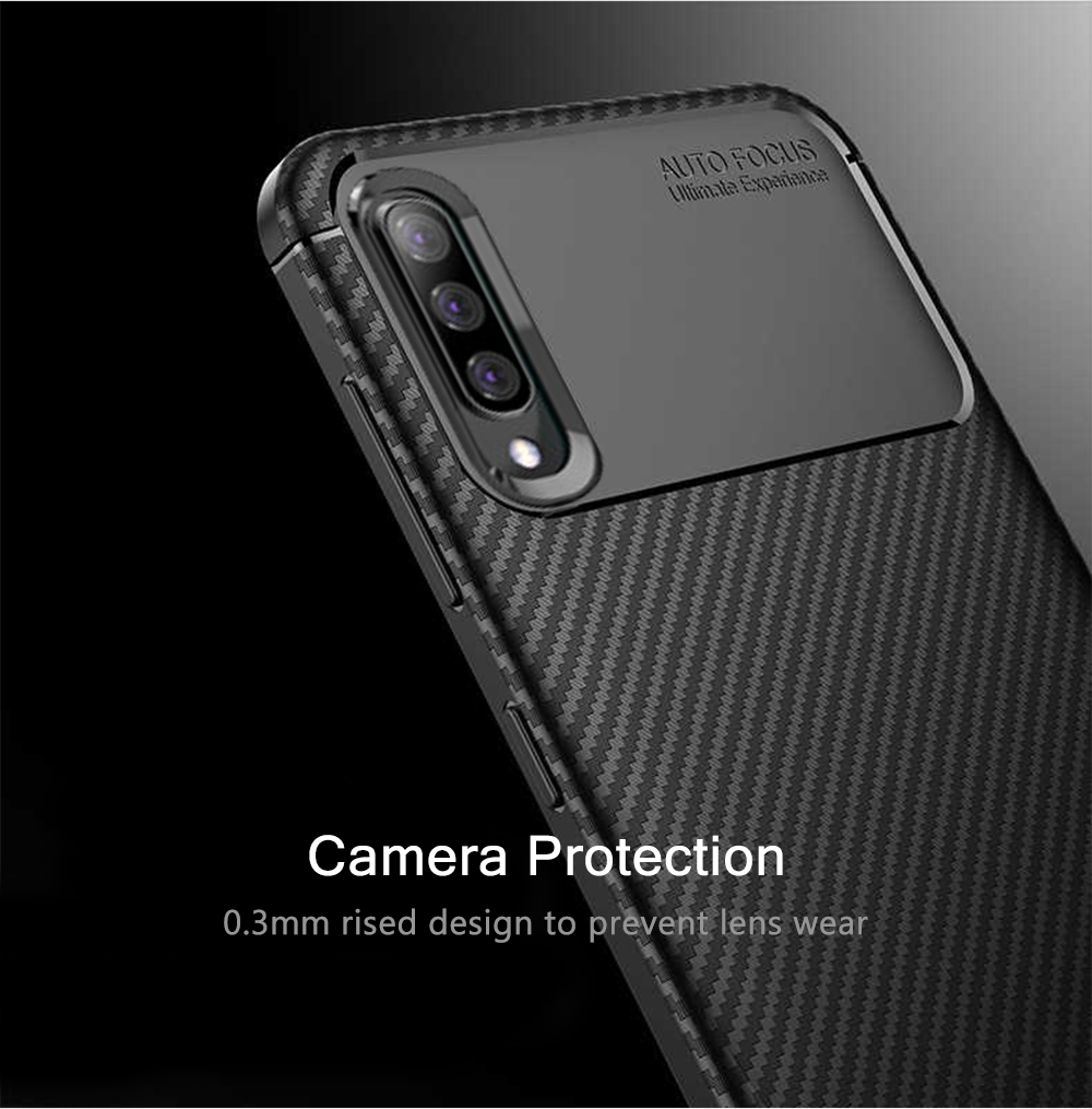 Bakeey-Protective-Case-For-Samsung-Galaxy-A50-2019-Carbon-Fiber-Fingerprint-Resistant-Soft-TPU-Back--1446441-6