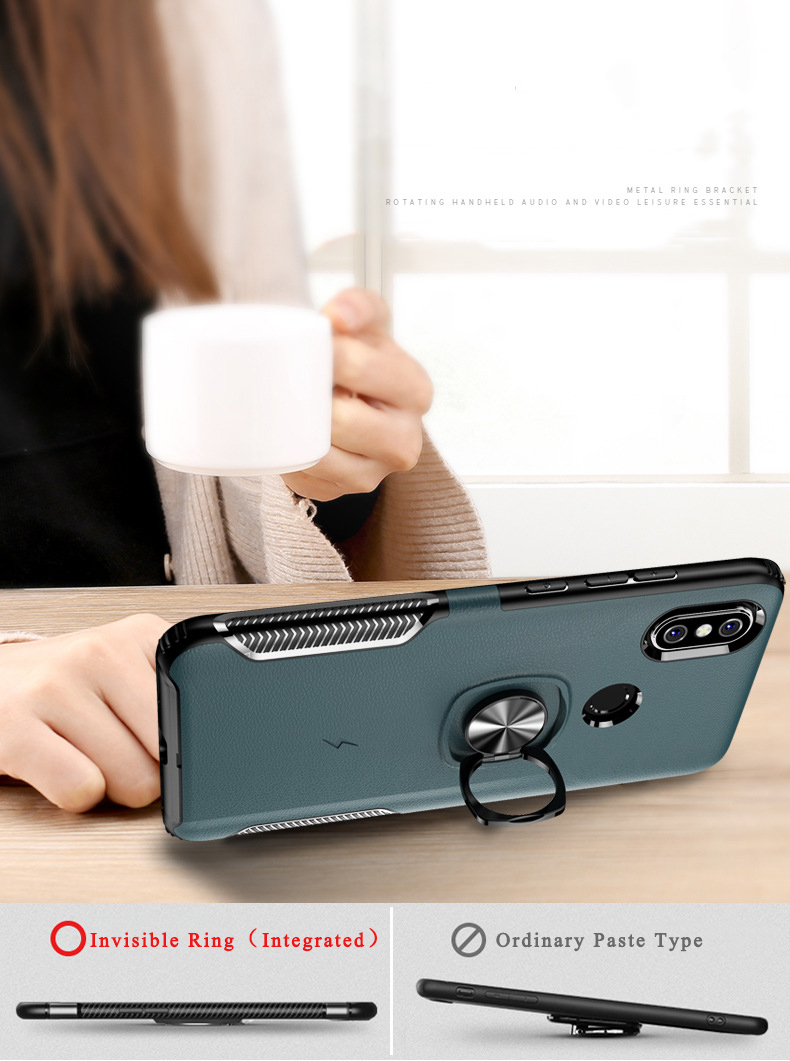 Bakeey-Protective-Case-For-Samsung-Galaxy-M20-2019-Ring-Grip-Bracket-Magnetic-Adsorption-Back-Cover-1448790-4