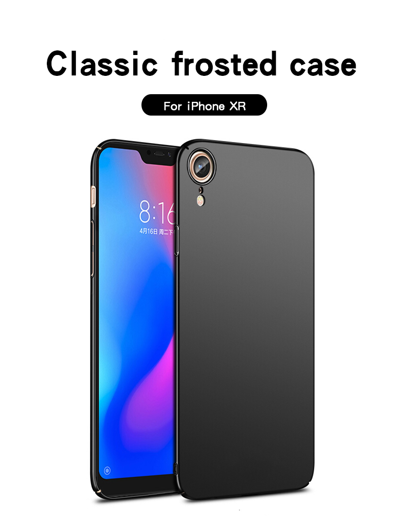 Bakeey-Protective-Case-For-iPhone-XR-61quot-Slim-Anti-Fingerprint-Hard-PC-Back-Cover-1367628-1