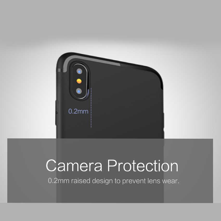 Bakeey-Protective-Case-For-iPhone-XS-Slim-Micro-Matte-TPU-Cover-With-Dust-Plug-Cover-1363935-5