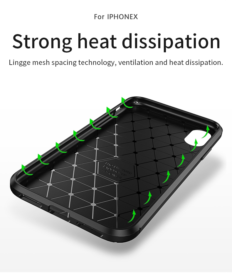 Bakeey-Protective-Case-For-iPhone-XSX-Slim-Carbon-Fiber-Fingerprint-Resistant-Soft-TPU-Back-Cover-1361091-8