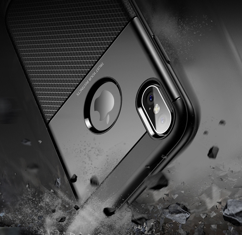 Bakeey-Protective-Case-for-iPhone-XS-Armor-Anti-Fingerprint-Hybrid-PC--TPU-Back-Cover-1356042-4