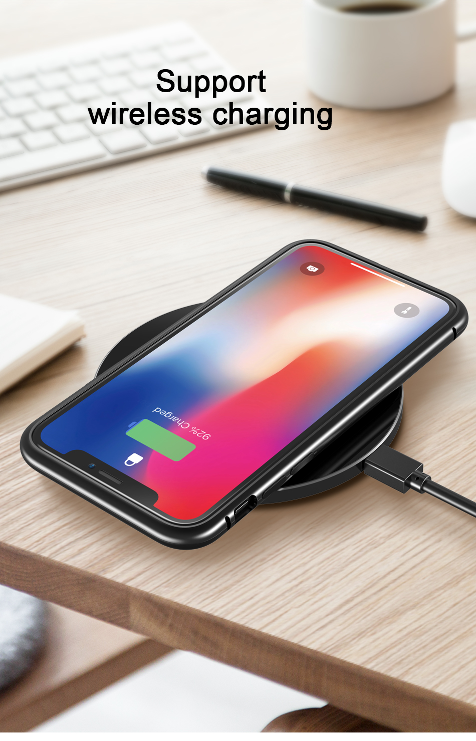 Bakeey-Protective-Case-for-iPhone-XS-Magnetic-Adsorption-Metal-Bumper--9H-Tempered-Glass-Back-Cover-1363303-8