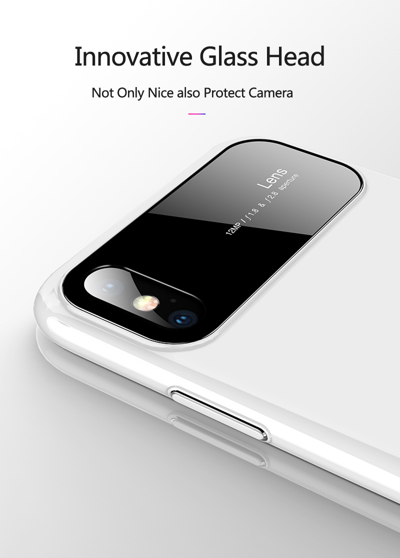 Bakeey-Protective-Case-for-iPhone-XS-Max-65quot-Tempered-Glass-Lens-ProtectionPC-Glossy-Back-Cover-1351945-6